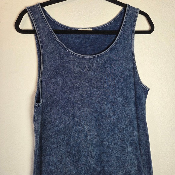 Jane and Delancey Cotton knit Tank Shift Dress Tassel Hem Beach Boho - Picture 4 of 9